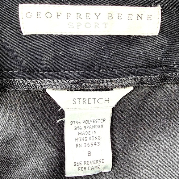 Geoffrey Beene Sport Stretch Black Sz 8 Skirt ♥️ - Picture 4 of 4